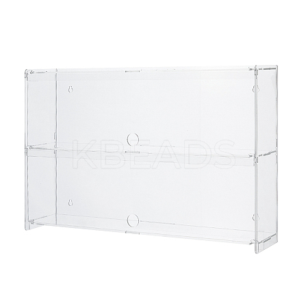 2-Tier Transparent Acrylic Minifigures Display Case ODIS-WH0061-50B-1