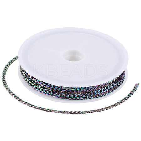 5M Ion Plating(IP) 304 Stainless Steel Curb Chains CHS-SC0001-10-1