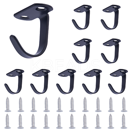 201 Stainless Steel Screws Mount Ceiling Hooks AJEW-WH0038-61EB-1