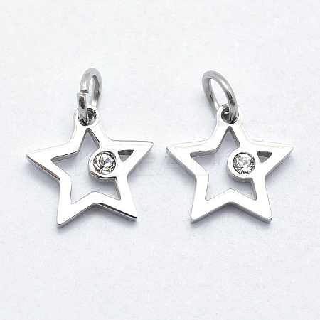 316 Surgical Stainless Steel Pendants STAS-J038-01A-P-1