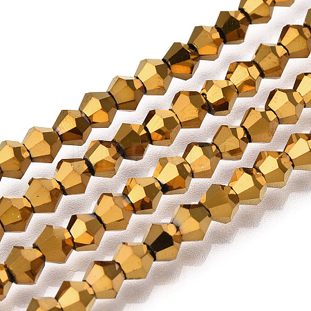 Electroplate Glass Bead Strands LS-EGLA-R094-4mm-01-1