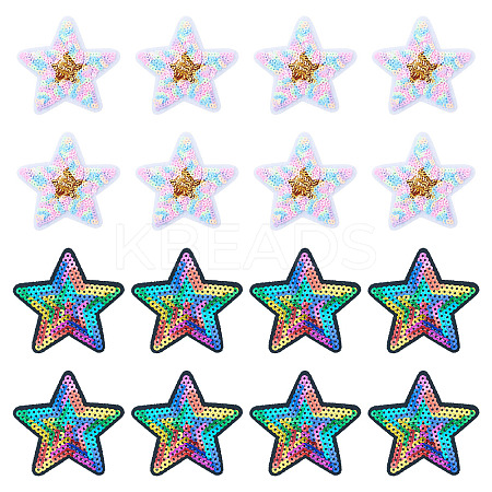 24Pcs 2 Colors Polyester Heat Transfer Vinyl Sheets PATC-TA0001-16-1