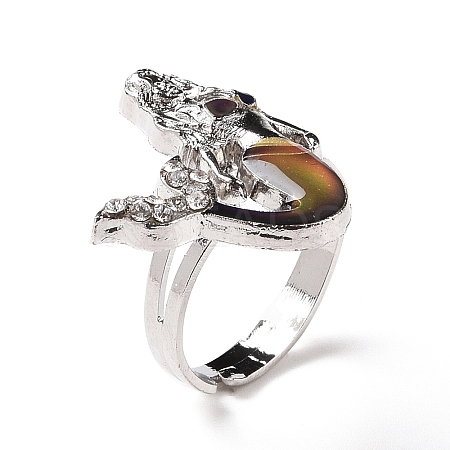 Glass Mermaid Mood Ring LS-RJEW-C031-05P-1