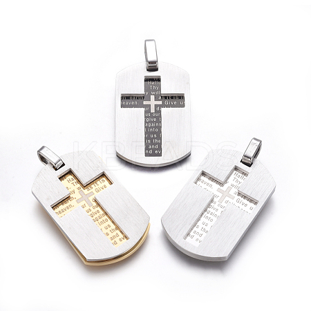 304 Stainless Steel Pendants STAS-G195-29-1