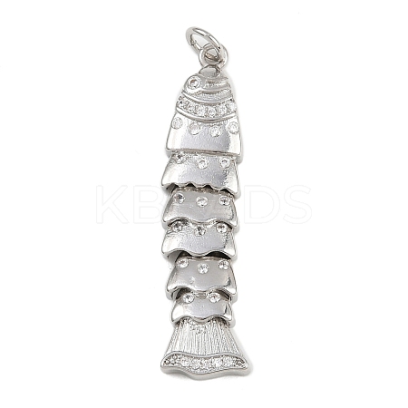 Brass Micro Pave Cubic Zirconia Pendants KK-A269-19P-1