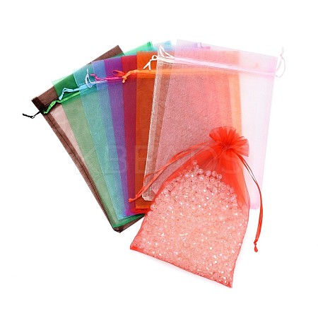 Rectangle Jewelry Packing Drawable Pouches X-OP-S004-20x30cm-M-1