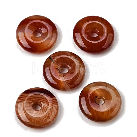 Natural Red Banded Agate(Dyed & Heated) Pendants G-F820-13A-16-1