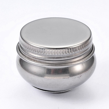 Stainless Steel Colour Modulation Bead Containers CON-WH0050-01-1