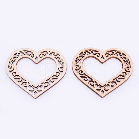 Unfinished Natural Wood Linking Rings WOOD-WH0103-78-1