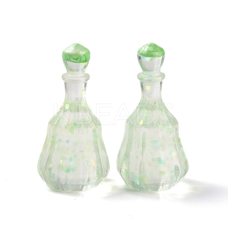 Dummy Bottle Transparent Resin Cabochon RESI-E025-06A-1