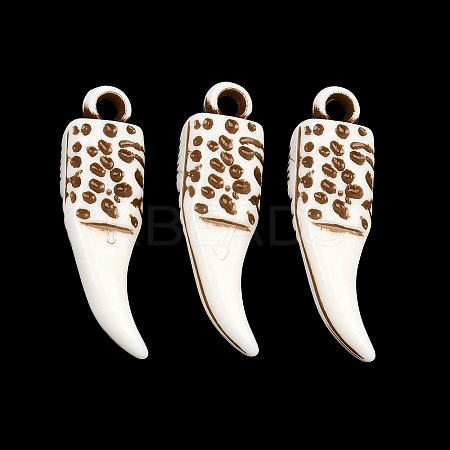 Spray Painted Opaque Acrylic Pendants ACRP-F003-03D-1
