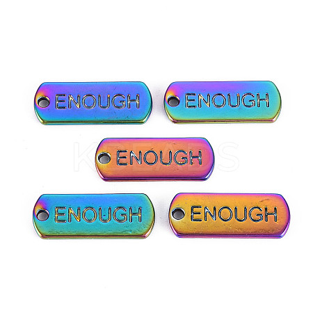 Rainbow Color Alloy Charms PALLOY-S180-246-NR-1