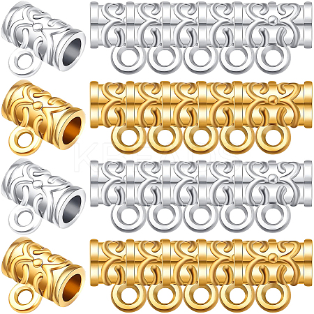 160Pcs 2 Colors Alloy Tube Bails FIND-SP0001-75-1