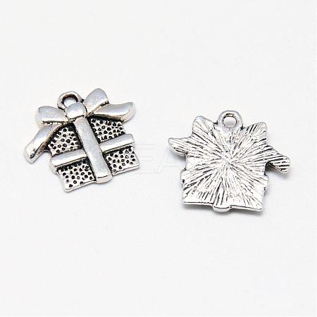 Tibetan Style Alloy Charms TIBE-S301-034AS-RS-1