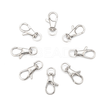 Tarnish Resistant Polished 316 Surgical Stainless Steel Large Lobster Claw Swivel Clasps STAS-R072-27-1