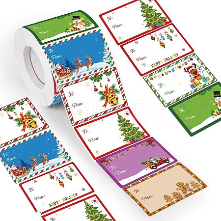 Christmas Theme Cartoon Paper Stickers STIC-P013-07D-1