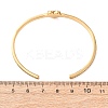 304 Stainless Steel & Rhinestone Cuff Bangles for Women BJEW-D464-01G-3