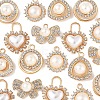 20Pcs 5 Styles Alloy Rhinestone Charms ALRI-FS0001-06-2