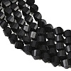 Natural Shungite Beads Strands G-P611-C35-01-4