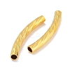 Brass Curved Tube Beads KK-B120-01F-G-2