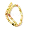 Natural Dyed White Jade Beads Strands G-U023-B03-03-3
