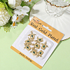 8Pcs Brass Micro Pave Cubic Zirconia Pendants KK-BBC0018-75-5