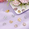 12Pcs 6 Style 304 Stainless Steel Pendants STAS-UN0039-83-3