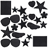 Gorgecraft 20pcs 10 style Star/Flower/Heart Iron on Cloth Patches PATC-GF0001-30-1