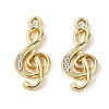 Alloy Crystal Rhinestone Pendants ALRI-T012-02G-1