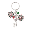 Alloy with Cubic Zirconia  Keychain KEYC-JKC00865-1