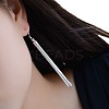 Brass Tassel Dangle Earrings FS-WG3DBF1-01-5