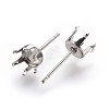 Tarnish Resistant 304 Stainless Steel Stud Earring Findings STAS-P221-20C-P-2