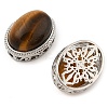 Natural Tiger Eye Multi-Strand Links KK-M304-02P-03-2