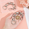 Unicraftale 2Pcs Alloy Purse Extension Chains with D Ring & Swivel Clasps PURS-UN0001-03P-3