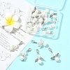 14Pcs 7 Styles ABS Plastic Imitation Pearl & Alloy Pendant Decorations HJEW-FS00042-02-7