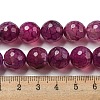 Faceted Natural Dragon Veins Agate Beads Strands G-F447-12mm-L02-5