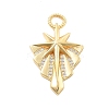 Brass Micro Pave Cubic Zirconia Pendants X-KK-L209-095G-1