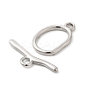 Non-Tarnish 304 Stainless Steel Toggle Clasps LS-STAS-F290-06P-2