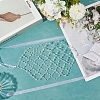 Brass ABS Plastic Pearl Beaded Elastic Headband OHAR-WH20008-02S-3