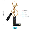1Pc Resin Letter Keychains KEYC-TADJ0001-09L-3
