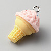 Opaque Resin Imitation Food Pendants LS-RESI-WH0035-44E-2
