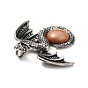 Synthetic Goldstone Big Pendants G-B033-07S-4