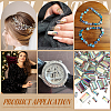 180Pcs 6 Styles Glass Rhinestone Cabochons RGLA-FG0001-26-6