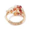 Natural Carnelian Finger Rings RJEW-TA00221-05-4