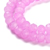Baking Paint Imitation Jade Glass Bead Strands X-DGLA-A034-J6MM-A49-3