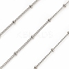 304 Stainless Steel Rondelle Beaded Satellite Chains CHS-G040-03P-1