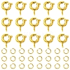 Brass Spring Ring Clasps KK-FS0001-50G-1