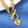 Golden 304 Stainless Steel Charm Bracelets LS-NJEW-K284-01G-L-3