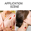 12Pcs 6 Styles Resin Pendants RESI-FP0001-41-2