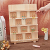 5-Tier Rectangle Wooden Earring Display Card Stands EDIS-WH0032-19-3